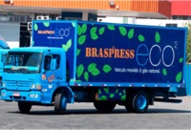 Braspress inicia testes com veículo movido a GNV