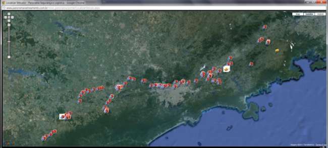 Software de gestão logística para frotas, da Panorama