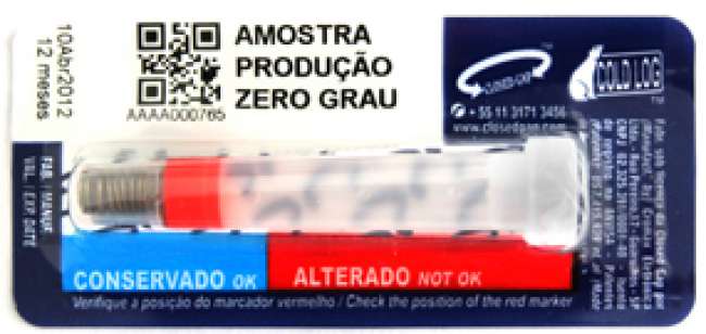 Indicador de temperatura para cargas congeladas, da Closed Gap