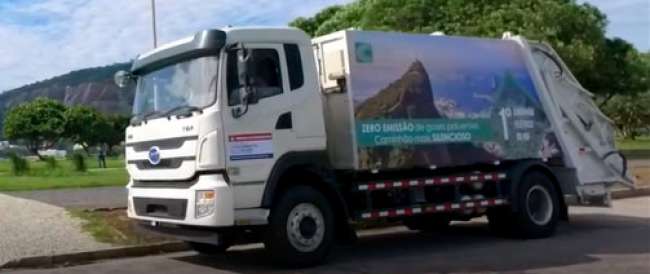 Clean Ambiental utiliza caminhão 100% elétrico da BYD