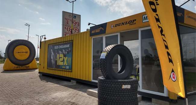 Dunlop inaugura pontos de venda de pneus e suporte ao caminhoneiro