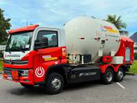 Supergasbras inicia operação de caminhão elétrico 