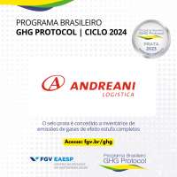 Andreani conquista selo prata de excelência do programa GHG Protocol